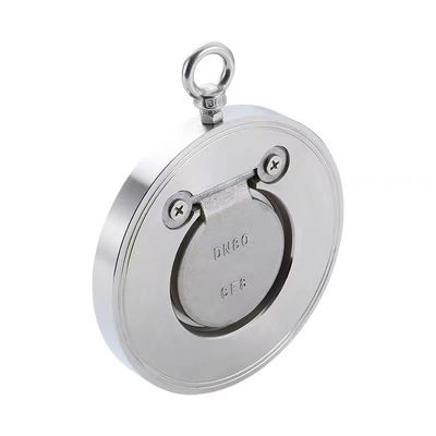 304 316 Vanne de freinage à bascule à plaquette mince en acier inoxydable pour applications industrielles