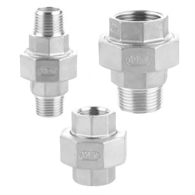Connecteur de couplage à double fil interne en acier inoxydable à tête hexagonale NPT BSP 1/4''-4.0