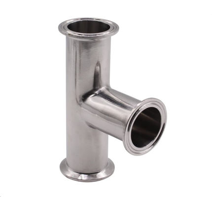 1.5 "Tri-clampe en acier inoxydable 304 Sanitaire de montage à 3 voies Clampe Tee pour 38 mm tuyau OD