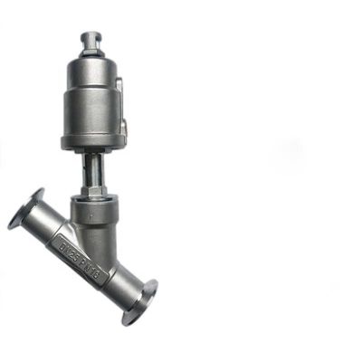 Ventilateur de siège d'angle de l'actionneur pneumatique à tri-clamps avec cylindre 304 en acier inoxydable