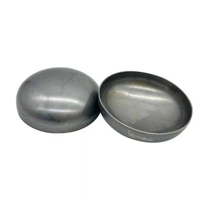ASTM argenté 12 pouces huile sans couture fin-cap Titane Cap de soupape d'air Fin de la tête de réservoir cuite