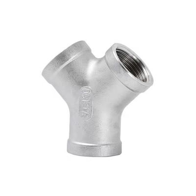 Coulée WZ en acier inoxydable 201 304 316 en forme de Y, joint de fixation à fil interne NPT BSP