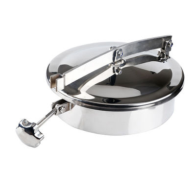 Couvercle rond en acier inoxydable sanitaire 304 316L