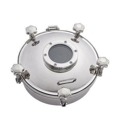 Couvercle de conduit à pression ronde en acier inoxydable SS304