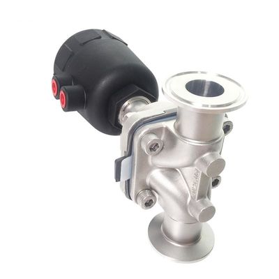 Valve pneumatique sanitaire en acier inoxydable 316L pour le traitement de l'eau DN15-DN57