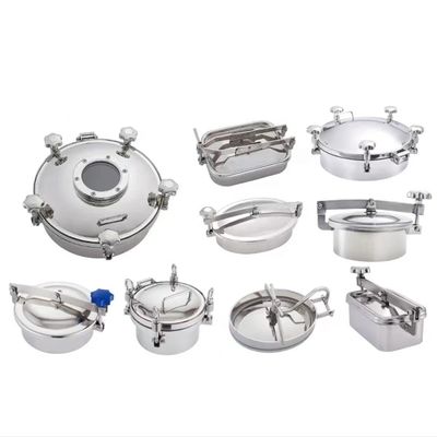 Couvercle de conduit à pression ronde en acier inoxydable SS304