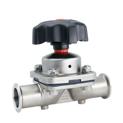 DN8-DN50 soupape de diaphragme composite en acier inoxydable sanitaire 316L