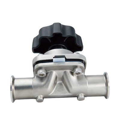 DN8-DN50 soupape de diaphragme composite en acier inoxydable sanitaire 316L