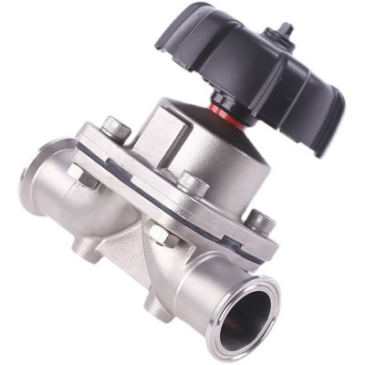 DN8-DN50 soupape de diaphragme composite en acier inoxydable sanitaire 316L
