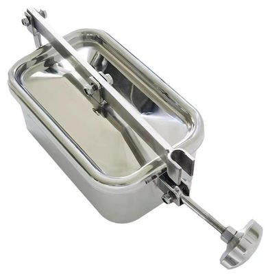 SS304 ou SS316L en acier inoxydable Sanitaire Carré Couverture de conduit en acier DIN SMS 3A