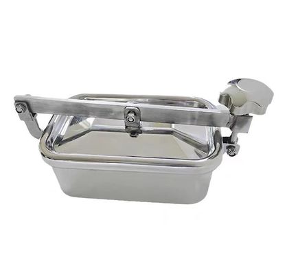 SS304 ou SS316L en acier inoxydable Sanitaire Carré Couverture de conduit en acier DIN SMS 3A