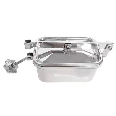 SS304 ou SS316L en acier inoxydable Sanitaire Carré Couverture de conduit en acier DIN SMS 3A