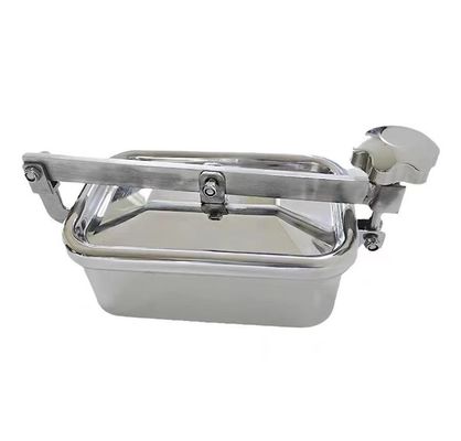 SS304 ou SS316L en acier inoxydable Sanitaire Carré Couverture de conduit en acier DIN SMS 3A