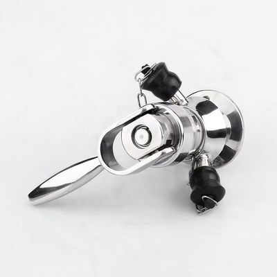 Valve d'échantillonnage sanitaire polyvalente en acier inoxydable WZ 316L pour les applications alimentaires