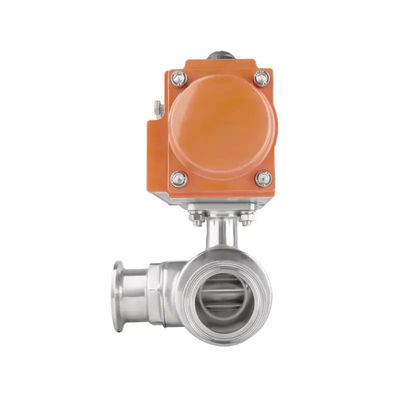 Installation rapide WZ SS304 classe sanitaire 25 38 soupape à bille 3 voies avec finition argentée