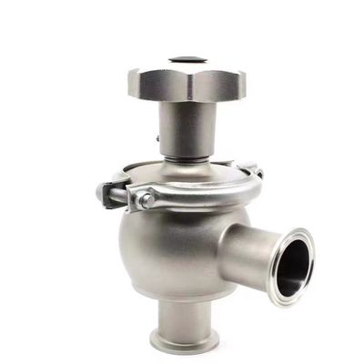 WZ Sanitaire SS 304 316 Retour manuel de la soupape d'arrêt type d'angle de la soupape à globe pour tuyaux