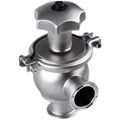 WZ Sanitaire SS 304 316 Retour manuel de la soupape d'arrêt type d'angle de la soupape à globe pour tuyaux