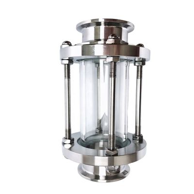 Verre de vision personnalisable de type tri-clampe de 3 pouces pour la surveillance du débit dans les systèmes sanitaires
