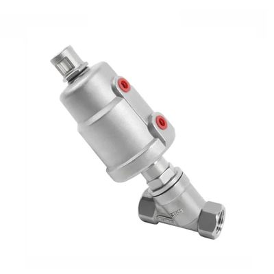 Contrôle DN15 1/2 pouces en acier inoxydable Pneumatique à vapeur d'eau Contrôle de l'angle de la soupape de siège
