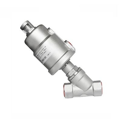 Contrôle DN15 1/2 pouces en acier inoxydable Pneumatique à vapeur d'eau Contrôle de l'angle de la soupape de siège