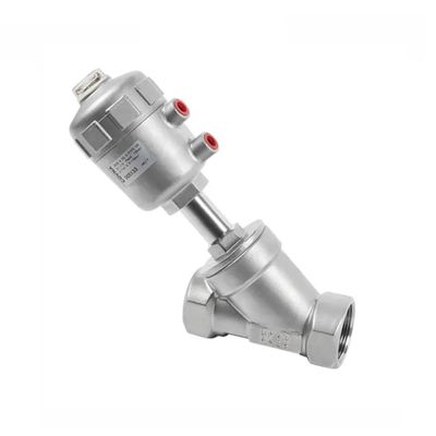 Contrôle DN15 1/2 pouces en acier inoxydable Pneumatique à vapeur d'eau Contrôle de l'angle de la soupape de siège