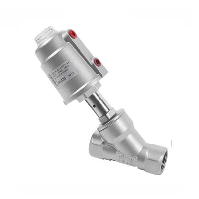 Contrôle DN15 1/2 pouces en acier inoxydable Pneumatique à vapeur d'eau Contrôle de l'angle de la soupape de siège