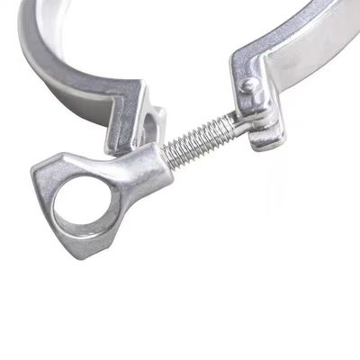 WZ Sanitaire Tri Clampe en acier inoxydable 304 316 coulée ferrule Flange tuyau double pin Clampe 1/8 "-4
