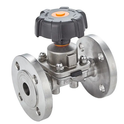 Valve de diaphragme à trois voies sanitaire en acier inoxydable pour les besoins personnalisés