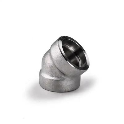 Acier inoxydable 304 316 316L 45 degrés prise soudé coude 3000 6000 9000