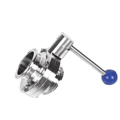1.5 pouces Tri Clamp Sanitaire Papillon Valve Tirer Manche en acier inoxydable 304 Standard