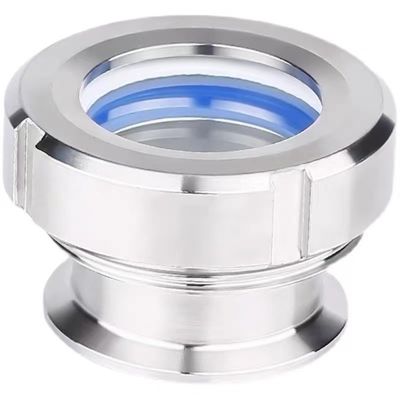 WZ Sanitaire SS304 316 Connexion de soudage verre à vue ronde avec bride en acier inoxydable