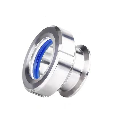 WZ Sanitaire SS304 316 Connexion de soudage verre à vue ronde avec bride en acier inoxydable