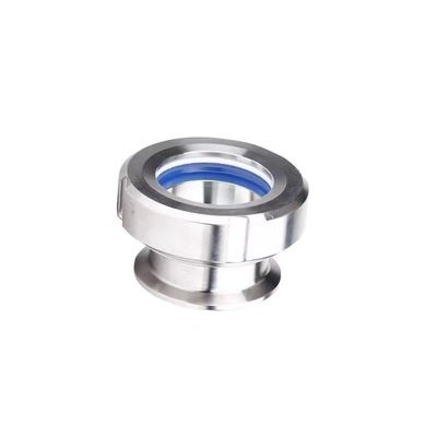 WZ Sanitaire SS304 316 Connexion de soudage verre à vue ronde avec bride en acier inoxydable