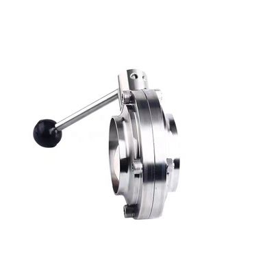 304 316 Valve papillon en acier inoxydable avec technologie et conception de coulée d'argent