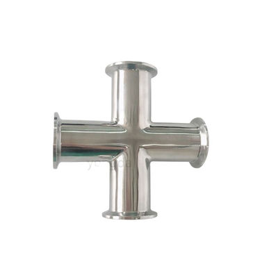 Acier inoxydable sanitaire ISO sur mesure 304 316 4 voies de tuyauterie