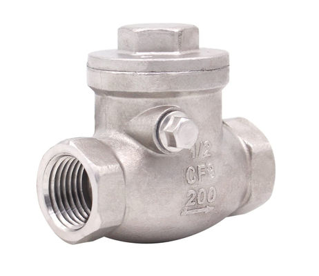 Fil féminin de 1/2 pouce soupape de contrôle de balancement WOG 200 PSI en acier inoxydable SS304 CF8M NPT