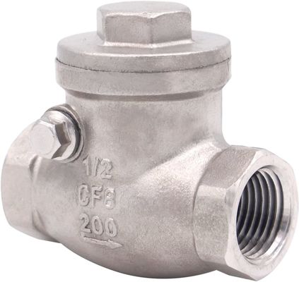 Fil féminin de 1/2 pouce soupape de contrôle de balancement WOG 200 PSI en acier inoxydable SS304 CF8M NPT