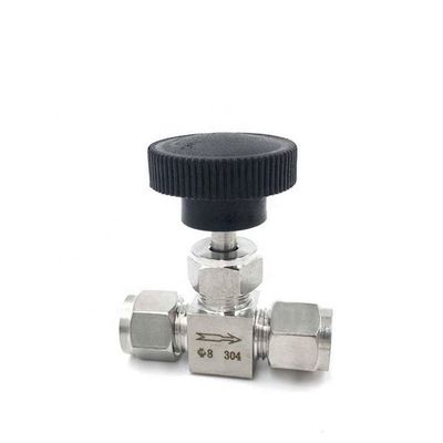 ODM Supporté en acier inoxydable sanitaire 304 316L soupape à aiguille avec surface polissée en miroir