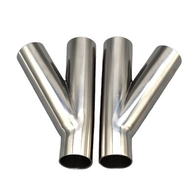 Coulée RTS en acier inoxydable 304 316 Sanitaire Pipe de tee latéral Adaptation 45 degrés Y branche