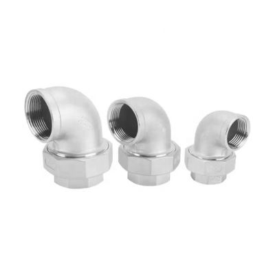 Soutien personnalisé ODM Union de gaz en acier inoxydable Femme fil 90 degrés Union coude