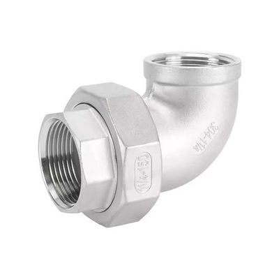 Soutien personnalisé ODM Union de gaz en acier inoxydable Femme fil 90 degrés Union coude