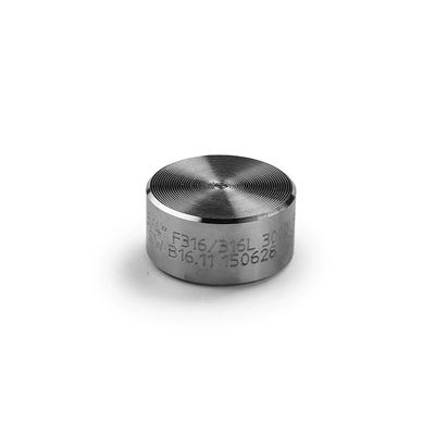 Acier inoxydable argenté 304 316 316L Caps ronds forgés sous haute pression