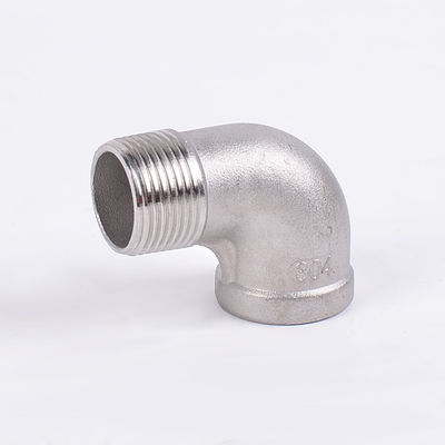 Coupe à tête ronde en acier inoxydable 304 double mâle fileté à 90 degrés