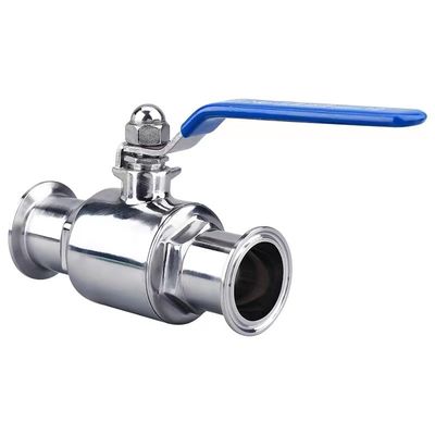 Ventilateur à billes droites à 2 voies DIN SMS WZ Sanitaire en acier inoxydable 304 316 316L Tri Clamp