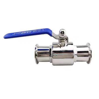 Ventilateur à billes droites à 2 voies DIN SMS WZ Sanitaire en acier inoxydable 304 316 316L Tri Clamp