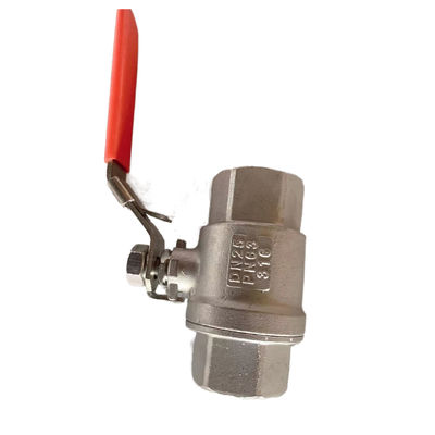 Acier inoxydable 304 316 DN8-DN100 PN63 2PC soupapes à billes pour les besoins industriels lourds
