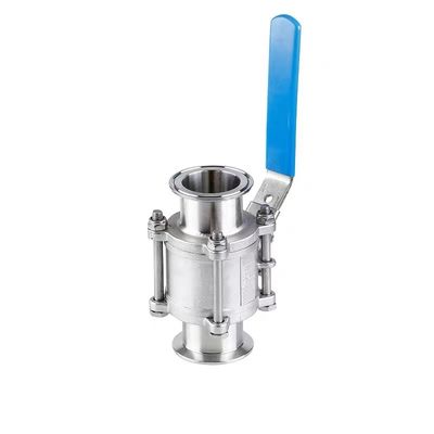 WZ en acier inoxydable de qualité alimentaire 304 316 316L soupape à billes Sanitaire sous vide 3pc soupape à billes DIN SMS 3A