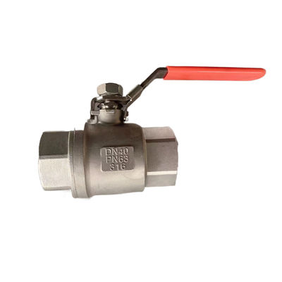 Ventilateurs à billes filetées DN8-DN100 PN63 DIN3202-M3 en acier inoxydable 304 316 2PC pour l'eau
