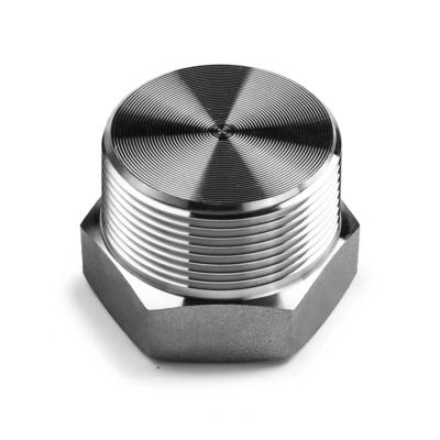 Plaquette hexagonale en argent forgé à haute pression NPT pour acier inoxydable 304 316 316L