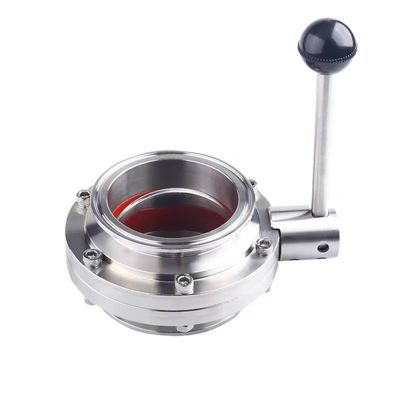 Ventilateur papillon de qualité alimentaire rapide DIN 3A SMS en acier inoxydable 304 316 316L